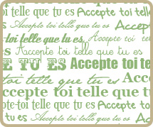 accepte toi telle que tu es
