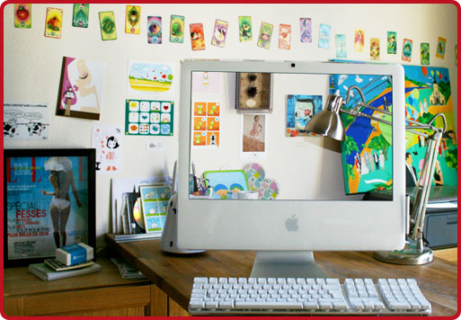 bureau écran transparent