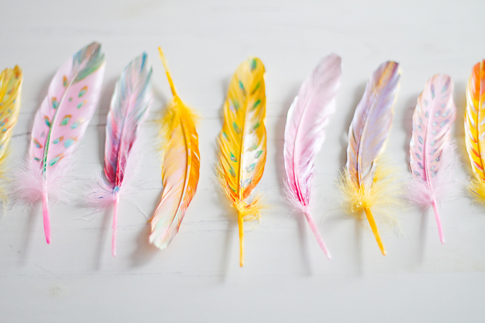 DIY-painted-feather-home