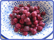 sorbet cerise maison light étape 1