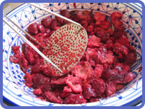 ssorbet cerise maison light étape 2